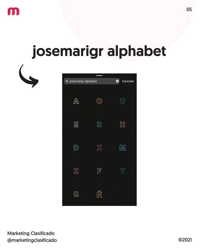 Tipografía josemarigr alphabet