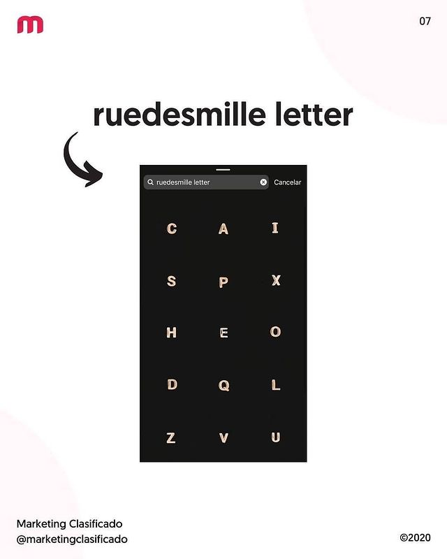 Tipografía ruedesmille letter
